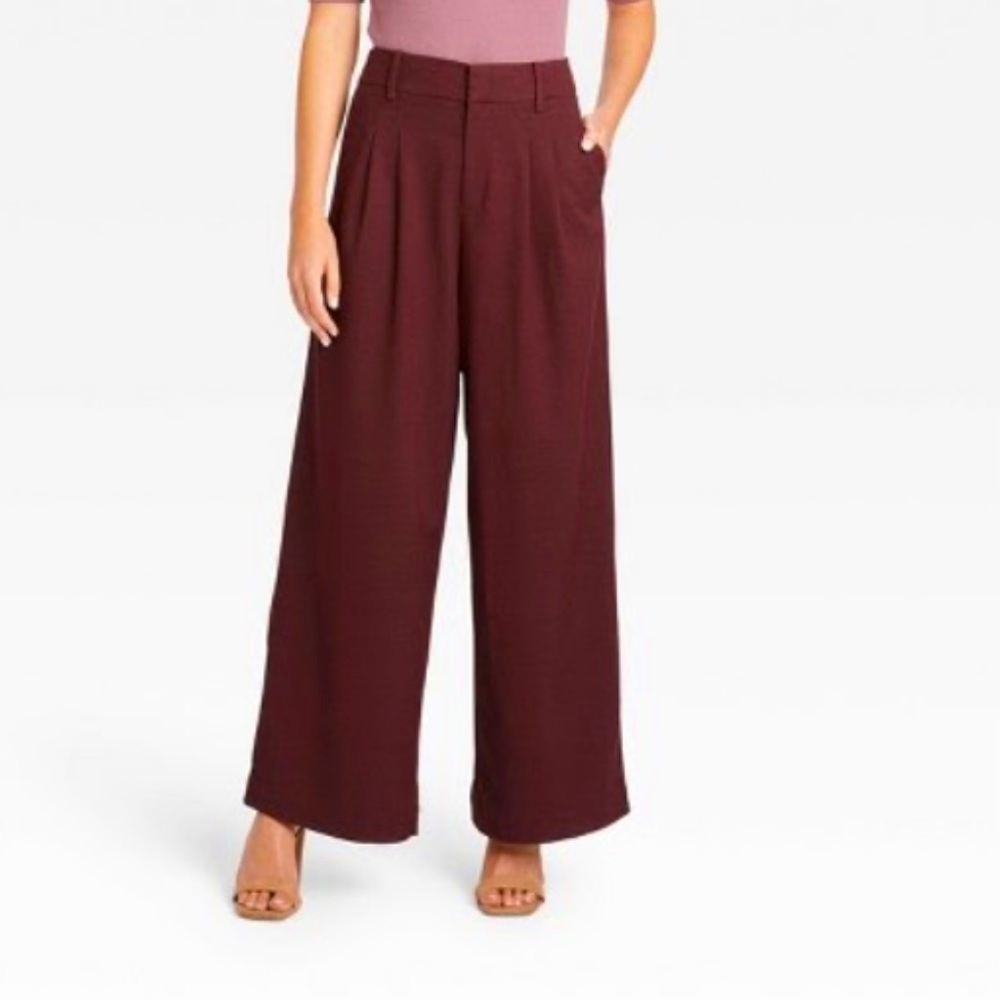 Target mid-rise wide leg pants